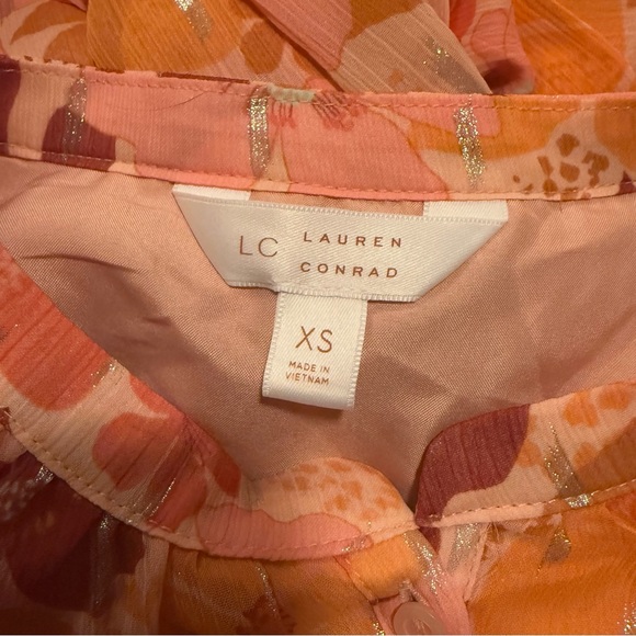 LC Lauren Conrad Floral Ruffle Button Front Mini Dress - Picture 5 of 15